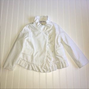 Crewcuts girls chino ruffle jacket